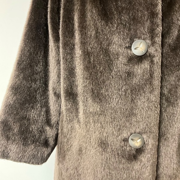 Vintage Jacrotta by Jacob Crowley Dynel & Mohair Faux Fur Swing Coat – 1960s - Picture 7 of 13